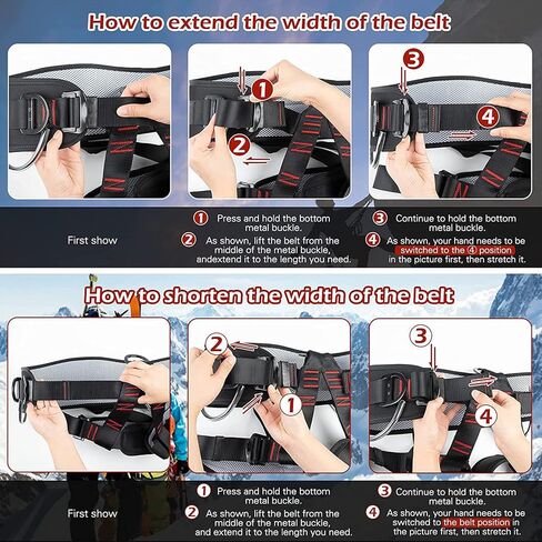 مسامير تسلق الأشجار، معدات تسلق الأشجار من الفولاذ المقاوم للصدأ مع حزام تسلق وحبل قابلين للتعديل، مجموعة تسلق الأشجار لأعمال الأشجار والرياضات الخارجية in Kuwait