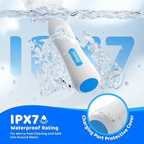 منظف ​​فرشاة زجاجة كهربائية ، طقم منظف زجاجة أطفال مقاوم للماء IPX7 مع فرشاة حلمة قابلة للاستبدال وقضيب موسع ، وضعين للسرعة ، تنظيف أوتوماتيكي 360 درجة ، بطارية 2000 مللي أمبير في الساعة ، قابلة للشحن ، الأزرق in Kuwait