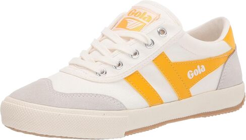 حذاء رياضة تنس الريشة للسيدات Gola ، Off-Off-White/Gold ، 6.5 in Kuwait