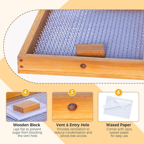 BeeCastle 10 Frame Beehive Candy Board for Langstroth Bee Hive, Beehive Assembled Candy Board for Bees, Bee Feeder for Winter in Saudi Arabia