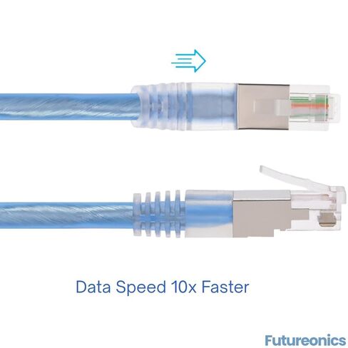 (حزمة واحدة كابل مودم RJ11 محمي بطول 7 أقدام لإنترنت DSL - 7 أقدام in Kuwait