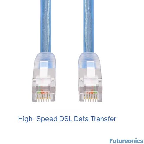 (حزمة واحدة كابل مودم RJ11 محمي بطول 7 أقدام لإنترنت DSL - 7 أقدام in Kuwait