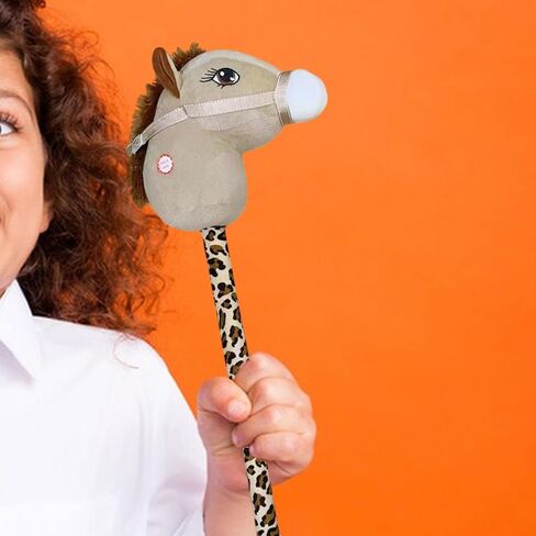 Generic عصا ركوب الحيوانات المحمولة للأولاد والبنات، بيج in Saudi Arabia