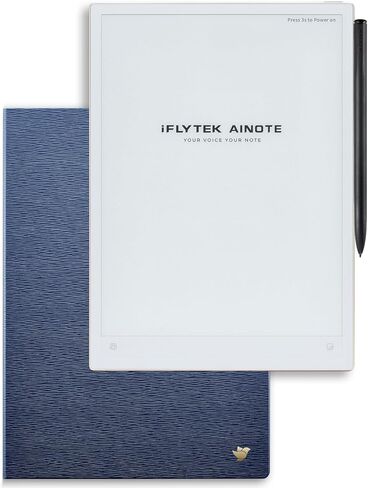 iflytek AINOTE 2 Bundle Blue-10.65'' E-Ink Tablet، 4.2 مم سامسونج ملاحظة تدوين الكمبيوتر اللوحي دعم AI الصوت إلى النص، تحويل الكتابة اليدوية، متعدد اللغات مدعوم من ChatGPT-5 للعمل/الاجتماع/الدراسة in Saudi Arabia