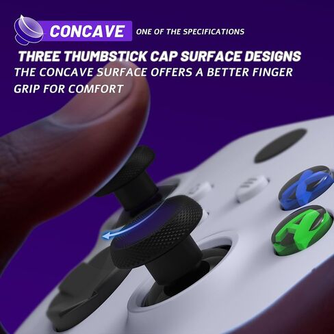 eXtremeRate ThumbsGear V3 Interchangeable Thumbsticks for Xbox Series X/S, 4 Height Adjustable Convex and Concave Grip Joysticks for Xbox One S/X/Elite, for Nintendo Switch Pro - Carmine Red in Saudi Arabia