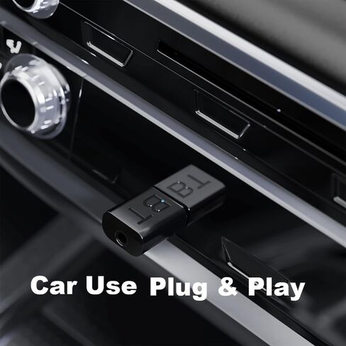 محول استقبال لاسلكي بلوتوث 5.4، طقم سيارة بلوتوث USB، محول بلوتوث صغير 2-1، التوصيل والتشغيل، مستقبل موسيقى لاسلكي لموسيقى السيارة/صوت ستيريو in Kuwait