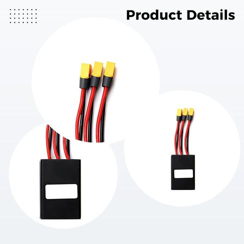 Xt60 Parallel Battery Adapter Module, Dual 20V-72V 40A Combiner, Boosts Simultaneous Current Discharge in Saudi Arabia