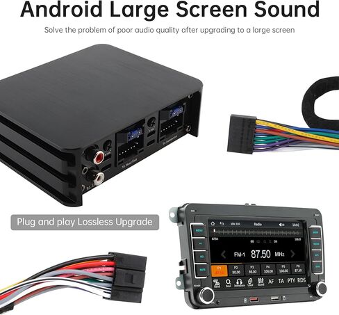 4-Channel Full-Range Amplifier, 4 Channel 80W x 4 Class A/B Audio Modification Power Amplifier Digital Sound Processor for Android Car Player in Saudi Arabia