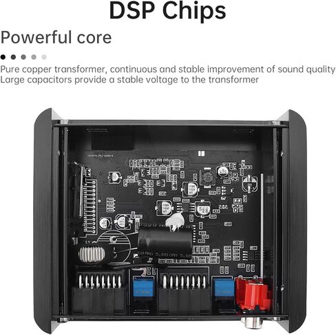 4-Channel Full-Range Amplifier, 4 Channel 80W x 4 Class A/B Audio Modification Power Amplifier Digital Sound Processor for Android Car Player in Saudi Arabia