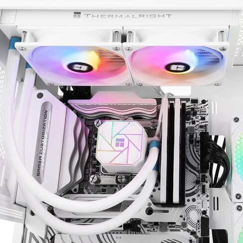 Thermalright Aqua Elite 240 White V3 مبرد وحدة المعالجة المركزية لتبريد المياه، مراوح PWM ARGB مزدوجة مع محامل S-FDB، مضخة فعالة للتحكم في PWM، لـ AMD/AM4/AM5، Intel LGA1150/1151/1200/2011/1700 in Saudi Arabia