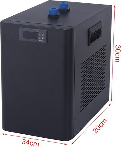 YIYIBYUS 1/10 HP حوض السمك نظام تبريد مبرد، 160 لتر/42 جالون للتحكم في درجة حرارة الماء وضاغط تبريد للأسماك المنزلية والروبيان المرجاني in Saudi Arabia