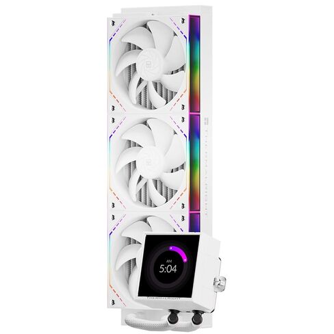 مبرد سائل Thermalright Peerless Vision 360 ARGB White Aio CPU، شاشة IPS بدقة 480 × 480 - 60 هرتز، مروحة وحدة المعالجة المركزية الربط اللاسلكي، لـ AM5/Intel LGA1851/1700، شاشة LCD ماصة للمغناطيس 3.95 بوصة in Saudi Arabia