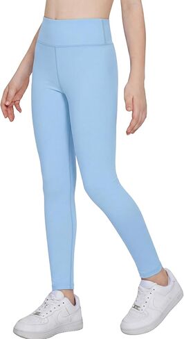 Arshiner Girls Fleece Lined Leggings High Waist Water Resistant Warm Winter Tights Running Athletic Yoga Pants for Kids in Saudi Arabia