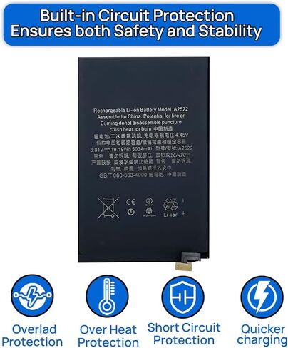 بطارية A2522 متوافقة مع iPad mini 2021 الجيل السادس A2522 A2567 A2568 A2569 EMC 4043 4044 iPad14,1 iPad14,2 WiFi MK7M3LL/A MK7T3LL/A MLWL3LL/A MK7R3LL/A LL/A in Kuwait