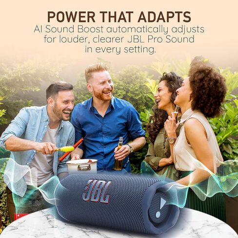 JBL Flip 7 Portable Bluetooth Speaker, IP68 Waterproof, Dustproof, Drop-Proof, PushLock System, AI Sound Boost, 16H Battery – Black – Boomph's Comprehensive Ultimate Performance Cloth Solution in Saudi Arabia