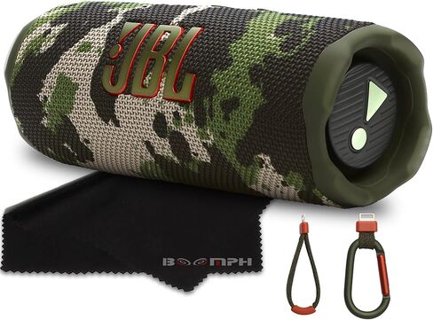 JBL Flip 7 Portable Bluetooth Speaker, IP68 Waterproof, Dustproof, Drop-Proof, PushLock System, AI Sound Boost, 16H Battery – Black – Boomph's Comprehensive Ultimate Performance Cloth Solution in Saudi Arabia