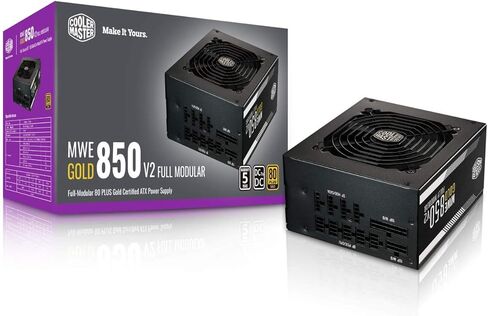 Cooler Master MasterLiquid 360L Core 360mm Close-Loop AIO Liquid Cooler, ARGB Sync & MWE Gold 850 V2 Full Modular, 850W, 80+ Gold Efficiency, 2 EPS Connectors in Saudi Arabia