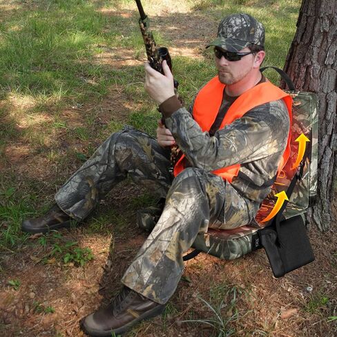 2 Pcs Foldable Heated Hunting Seat Cushion Portable Heated Stadium Bleachers Seat USB Powered 3 Mode Adjustable Pad with Pocket, Thick Seats for Hunting Outdoor Indoor(Classic, Camouflage) in Saudi Arabia