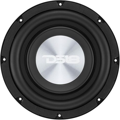 DS18 PSW8.4D مضخم صوت ضحل 8 بوصات 400 وات RMS 800 وات كحد أقصى مزدوج 4 أوم DVC مقاوم للماء مضخم صوت منخفض للسيارة للشاحنات أسفل المقعد والمرفقات المدمجة in Kuwait