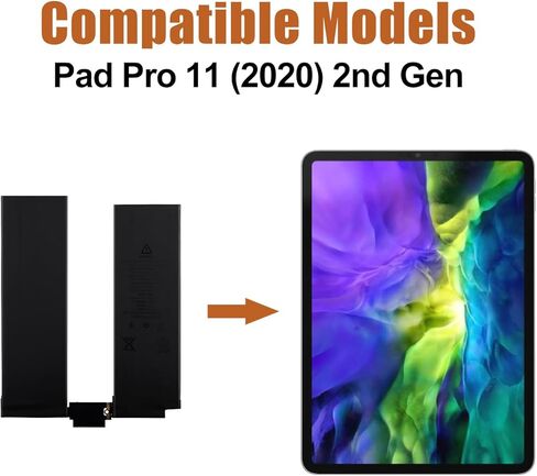بطارية بديلة Duotipa New A2224 متوافقة مع iPad Pro 11 (2020) الجيل الثاني A2068، A2230، A2228، A2231 مع مجموعة أدوات الإصلاح in Saudi Arabia