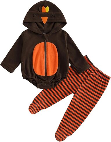 Baby Halloween Costumes Bee/Pumpkin/Ghost Costume Zipper Hooded Sleeveless Romper Stockings Infant Halloween Clothes in Saudi Arabia