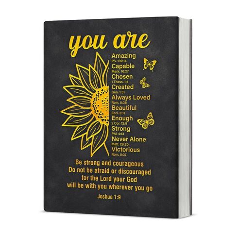 Inspirational Bible Verse Journal Religious Spiritual Notebook Positive Affirmation Gifts for Women Coworkers Friends, Graduation Gifts - Brown in Saudi Arabia