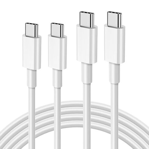 2pcs Charging Cable 60W Type C to Type C Charger Cord Charging Cable,Compatible for iPhone/MacBook/iPad/Samsung/Huawei/Tablet and More（typec-typec，3.3 ft×2） in Saudi Arabia