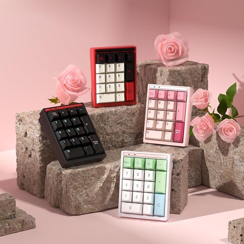BOYI Y17 لوحة أرقام ميكانيكية من الألومنيوم، لوحة مفاتيح رقمية RGB لاسلكية، لوحة أرقام سريعة الإصدار، بلوتوث 5.0/2.4G/Type-C ثلاثي الوضع قابل للتبديل السريع 17 مفتاحًا PBT Keycap لوحة مفاتيح ماكرو لأجهزة الكمبيوتر المحمول/الكمبيوتر الشخصي/TKL لوحات المفات in Kuwait
