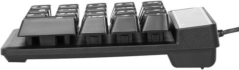 لوحة مفاتيح رقمية، لوحة أرقام USB ذات ملمس ميكانيكي مع مفتاح 000 للمحاسبة وإدخال البيانات والإكسل، لوحة مفاتيح سلكية 19 للكمبيوتر المحمول وسطح المكتب والتوصيل والتشغيل in Saudi Arabia
