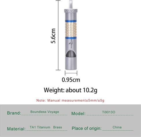 ibasingo 120dB التيتانيوم صافرة الطوارئ البقاء على قيد الحياة معدات السلامة التخييم صفارات إشارة مع الحبل بصوت عال لمدربي المشي لمسافات طويلة في الهواء الطلق التدريب الرياضة سلسلة المفاتيح صافرة إشارة أداة Ti9013O in Kuwait