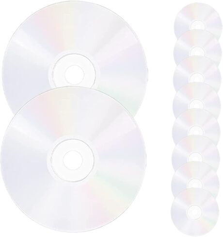 POPETPOP 10 قطع من أقراص CD للرسم DIY أقراص حرفية فارغة وشفافة لديكور الحائط وديكور الغرفة الإبداعية ومستلزمات الحفلات والمواد in Saudi Arabia