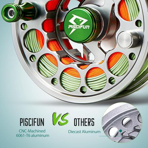 Piscifun Sword Fly Fishing Reel with Line and 6pc Fishing Tool Kit in Kuwait