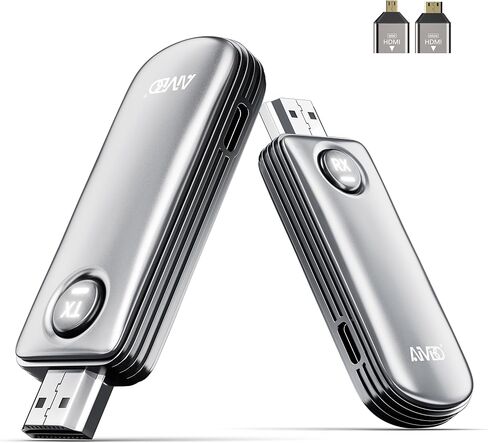 2026 HDMI Wireless Transmitter and Receiver 5G 4K Decode & 1080P Output Display Adapter, MpioLife Stable Wireless HDMI Extender for Cast Video from Laptop PC TV Box to TV Monitor Projector, 165FT/50M in Saudi Arabia
