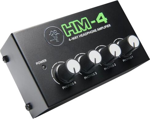 Mackie HM-4 4-Way Headphone Amplifier, Bundle with TAPH100 Headphones and 1/4" TRS Male Cable in Saudi Arabia
