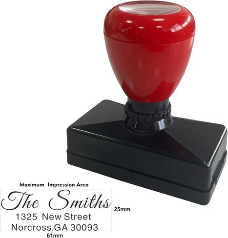 Automatic 3-Line Customizable Stamp, Clear, Durable Multi-Scene Essential for Schools, Offices and Return Addresses(68 * 33mm) in Saudi Arabia