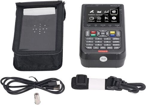 جهاز اكتشاف الأقمار الصناعية بشاشة LCD مدمج لتحليل طيف البطارية للمنزل، V8 Finder 2، لإعداد قرص الأقمار الصناعية in Saudi Arabia