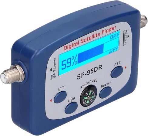 SF - 95DR جهاز البحث عن إشارة الأقمار الصناعية للتلفزيون الرقمي المحمول مع شاشة LED وبوصلة مدمجة - مقياس قوة إشارة الجرس الإلكتروني لمحاذاة الهوائي - نطاق 950-2150 ميجا هرتز in Saudi Arabia