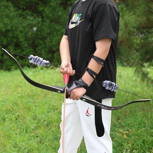 Poison Bee Hunting Bow. 40 '' Traditional Bow is Designed for Teenagers to Train in Archery and Prepare for Archery Hunting15~25LB in Saudi Arabia