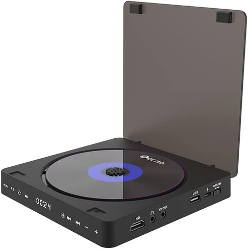 مشغل DVD PUUSOKEI HDMI للتلفزيون، مشغل DVD عالي الدقة 1080 بكسل لجميع المناطق مع جهاز تحكم عن بعد ومنفذ HDMI AV، يدعم أقراص DVD USB/TF، متوافق مع نظام PAL/NTSC in Kuwait