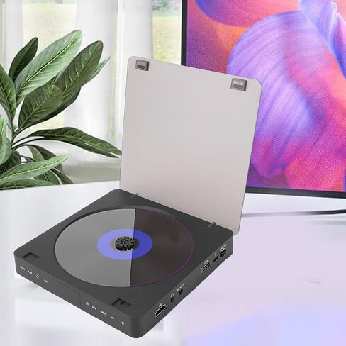 مشغل DVD PUUSOKEI HDMI للتلفزيون، مشغل DVD عالي الدقة 1080 بكسل لجميع المناطق مع جهاز تحكم عن بعد ومنفذ HDMI AV، يدعم أقراص DVD USB/TF، متوافق مع نظام PAL/NTSC in Kuwait