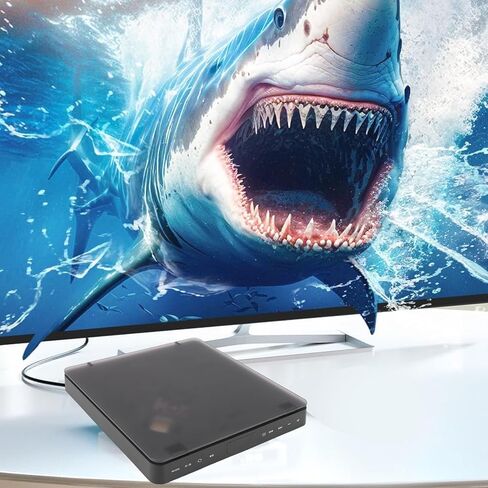 مشغل DVD PUUSOKEI HDMI للتلفزيون، مشغل DVD عالي الدقة 1080 بكسل لجميع المناطق مع جهاز تحكم عن بعد ومنفذ HDMI AV، يدعم أقراص DVD USB/TF، متوافق مع نظام PAL/NTSC in Kuwait