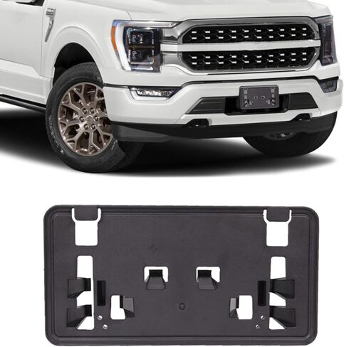 Front Bumper License Plate Bracket Holde Frame Compatible with 2018-2020 Ford F150, License Plate Mounting Bracket Holder Replace, #JL3Z-17A385-BA (NOT for Harley SVT ECOBOOST Edition) in Saudi Arabia