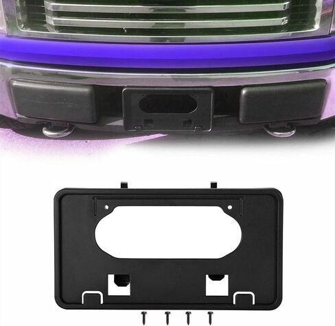 Front Bumper License Plate Bracket Holde Frame Compatible with 2018-2020 Ford F150, License Plate Mounting Bracket Holder Replace, #JL3Z-17A385-BA (NOT for Harley SVT ECOBOOST Edition) in Saudi Arabia