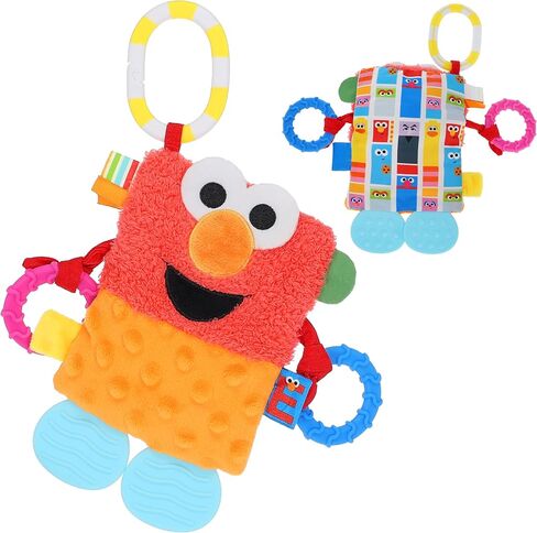 يفضل الأطفال لعبة Sesame Street Elmo Tug & Tag الحسية القطيفة لحديثي الولادة in Saudi Arabia