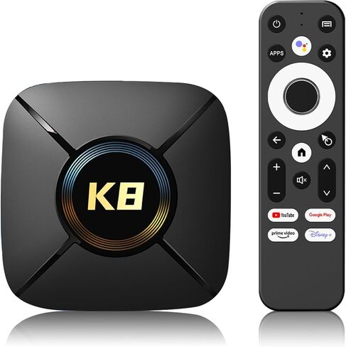 Android TV Box, Android Box 14.0 2GB RAM 32GB ROM Rk3518 Quad Core ARM Cortex -A53 4K Support 2.4G/5.0GHz Dual WiFi6 BT 5.0 USB 3.0 Smart TV Box in Kuwait