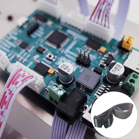 2Pcs 30CM 26-Pin IDC Flat Ribbon Cable, 2.54mm Pitch FC Dual Row Female to Female Connector for Computer Modules, and Electronic Projects in Saudi Arabia