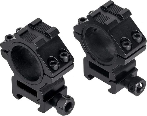 25.4/30/34mm Scope Rings, Medium/High Profile Scope Mounting Ring for 11/21mm Rail with Picatinny Top Rail Cover Heavy-Duty Screws, 2 Pack in Saudi Arabia