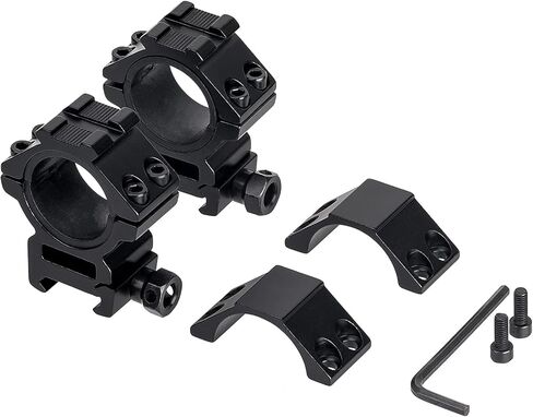 25.4/30/34mm Scope Rings, Medium/High Profile Scope Mounting Ring for 11/21mm Rail with Picatinny Top Rail Cover Heavy-Duty Screws, 2 Pack in Saudi Arabia