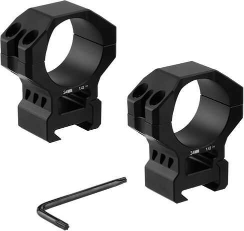 25.4/30/34mm Scope Rings, Medium/High Profile Scope Mounting Ring for 11/21mm Rail with Picatinny Top Rail Cover Heavy-Duty Screws, 2 Pack in Saudi Arabia