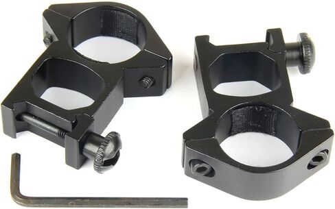 TACFUN Two Pair High + Low Profile 25.4mm / 1" Scope Ring Scope Mount Picatinny Weaver Rail in Saudi Arabia